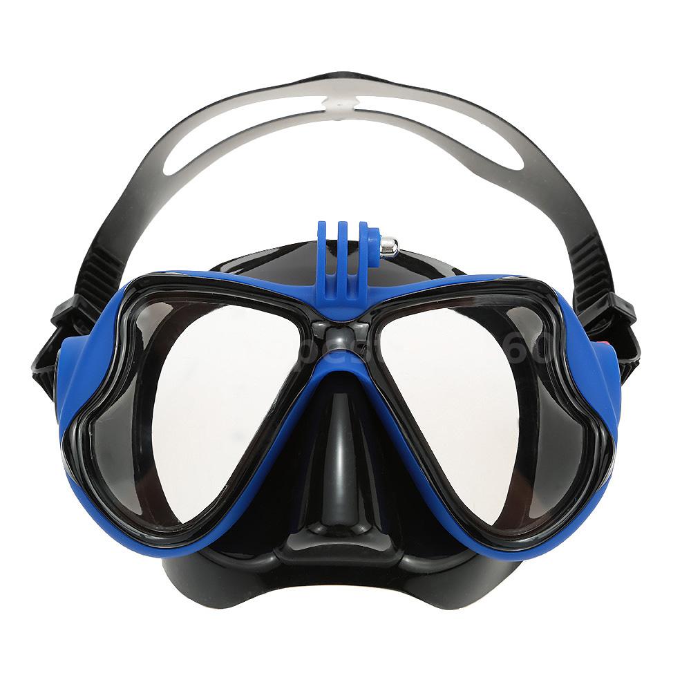 Scuba Snorkeling Tempered Glass Diving Mask Goggles+Full Dry Snorkel ...